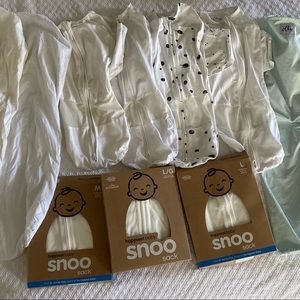 Big snoo happiest baby sleep sack, sheet lot with ollies